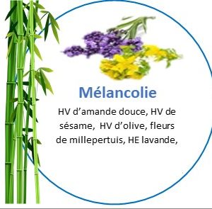 Huile de massage Mélancolie